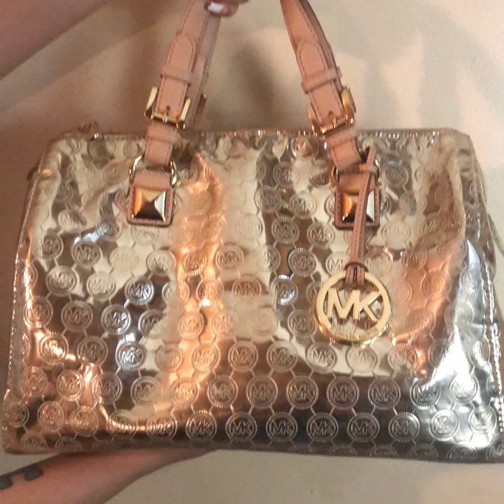 Gold MK bag